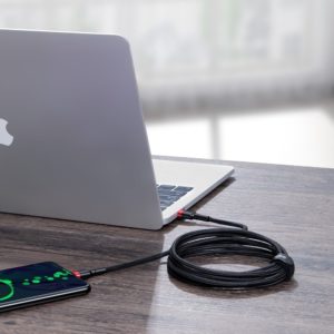 BASEUS καλώδιο USB Type-C CATKLF-AL91, 20V 5A 100W, 2m, μαύρο-κόκκινο | Αξεσουάρ κινητών | elabstore.gr