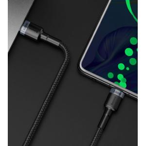 BASEUS καλώδιο USB Type-C CATKLF-ALG1, 20V 5A 100W, 2m, μαύρο-γκρι | Αξεσουάρ κινητών | elabstore.gr