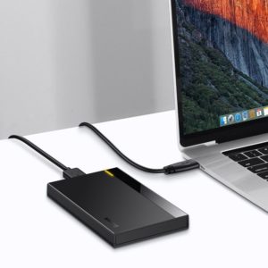 BASEUS εξωτερική θήκη CAYPH-A01 για HDD 2.5", USB 3.0 Micro-B, μαύρη | Συνοδευτικά PC | elabstore.gr