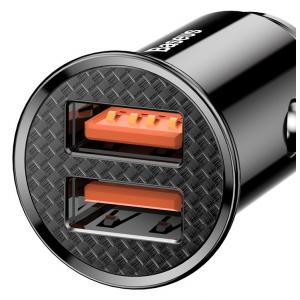 BASEUS φορτιστής αυτοκινήτου CCALL-YD01, 2x USB, QC3.0, 30W, 5A, μαύρο | eLabstore.gr BASEUS φορτιστής αυτοκινήτου CCALL-YD01, 2x USB, QC3.0, 30W, 5A, μαύρο | Αξεσουάρ κινητών | elabstore.gr