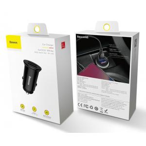 BASEUS φορτιστής αυτοκινήτου CCALL-YD01, 2x USB, QC3.0, 30W, 5A, μαύρο | eLabstore.gr BASEUS φορτιστής αυτοκινήτου CCALL-YD01, 2x USB, QC3.0, 30W, 5A, μαύρο | eLabstore.gr