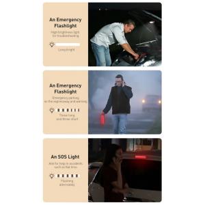 BASEUS φακός αυτοκινήτου CRYJD01-01, ηλιακός, 1000 mAh, μαύρο | Φωτισμός | elabstore.gr