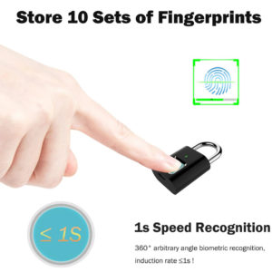 Λουκέτο ασφαλείας με fingerprint CTL-0021, 50mm, μεταλλικό, μαύρο | eLabstore.gr Λουκέτο ασφαλείας με fingerprint CTL-0021, 50mm, μεταλλικό, μαύρο | Gadgets | elabstore.gr