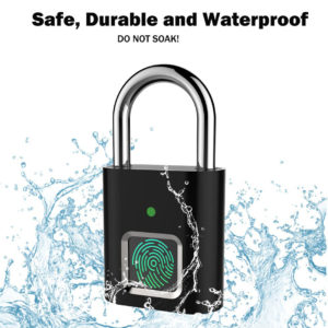 Λουκέτο ασφαλείας με fingerprint CTL-0021, 50mm, μεταλλικό, μαύρο | eLabstore.gr Λουκέτο ασφαλείας με fingerprint CTL-0021, 50mm, μεταλλικό, μαύρο | Gadgets | elabstore.gr