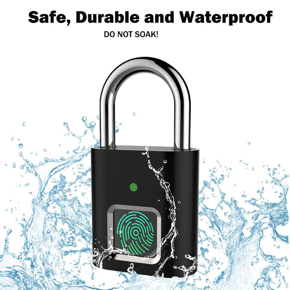 Λουκέτο ασφαλείας με fingerprint CTL-0021, 50mm, μεταλλικό, μαύρο | eLabstore.gr Λουκέτο ασφαλείας με fingerprint CTL-0021, 50mm, μεταλλικό, μαύρο | Gadgets | elabstore.gr