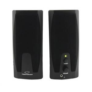 ESPERANZA ηχεία Giocoso 2.0 EP110, 2x3W, 3.5mm, μαύρα | Συνοδευτικά PC | elabstore.gr