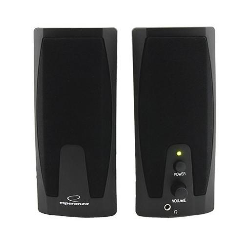 ESPERANZA ηχεία Giocoso 2.0 EP110, 2x3W, 3.5mm, μαύρα | eLabstore.gr ESPERANZA ηχεία Giocoso 2.0 EP110, 2x3W, 3.5mm, μαύρα | Συνοδευτικά PC | elabstore.gr