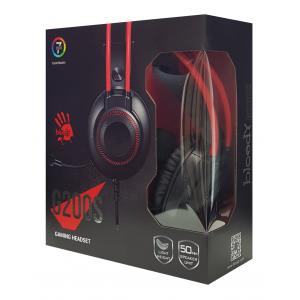 BLOODY Headset G200S, USB, 50mm ακουστικά, HiFi stereo, μαύρα | Συνοδευτικά PC | elabstore.gr