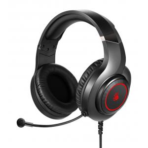 BLOODY Headset G200S, USB, 50mm ακουστικά, HiFi stereo, μαύρα | Συνοδευτικά PC | elabstore.gr