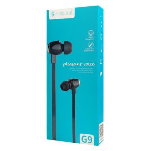 CELEBRAT earphones με μικρόφωνο G9, on/off, 10mm, 1.2m, λευκά | eLabstore.gr