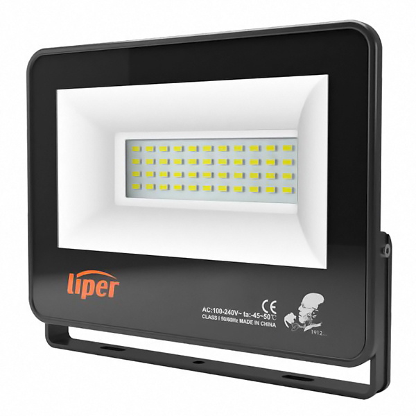 LIPER LED προβολέας LPFL-50BS01 50W, 4000K, 4000lm, IP66, 220V, μαύρος | eLabstore.gr LIPER LED προβολέας LPFL-50BS01 50W, 4000K, 4000lm, IP66, 220V, μαύρος | Φωτισμός | elabstore.gr