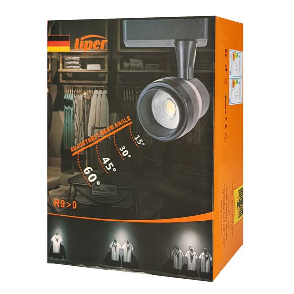 LIPER LED track light LPTRL-15E01, IP20, 15W 4000K, μεταλλικό, μαύρο | eLabstore.gr LIPER LED track light LPTRL-15E01, IP20, 15W 4000K, μεταλλικό, μαύρο | Φωτισμός | elabstore.gr