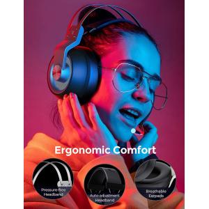 MPOW gaming headset EG3 Pro, multiplatform, 3.5mmm, ασημί | Συνοδευτικά PC | elabstore.gr