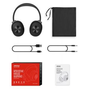 MPOW headphones H12 ANC, wireless & wired, 40mm, mic, μαύρα | Αξεσουάρ κινητών | elabstore.gr