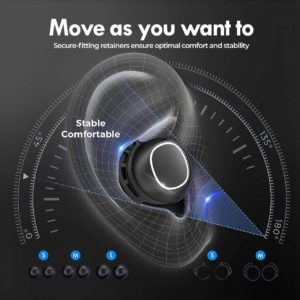 MPOW earphones M30 με θήκη φόρτισης, True Wireless, μαύρα | Αξεσουάρ κινητών | elabstore.gr
