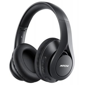 MPOW headphones 059 Pro/Lite, wireless & wired, 40mm, mic, μαύρα | Αξεσουάρ κινητών | elabstore.gr