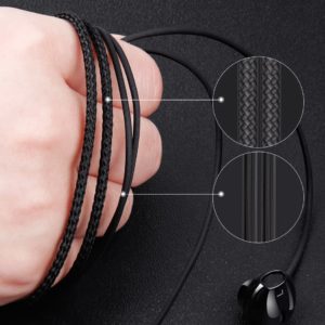 BASEUS earphones με μικρόφωνο Encok H06, 3.5mm, 1.2m, μαύρα | Αξεσουάρ κινητών | elabstore.gr