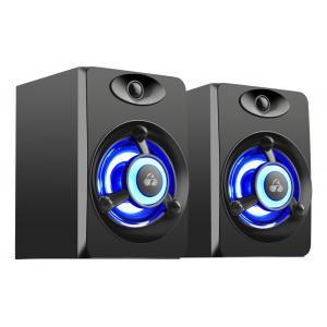 POWERTECH ηχεία Crystal sound PT-842, 2x 3W, 3.5mm, μαύρα | Συνοδευτικά PC | elabstore.gr