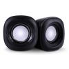POWERTECH ηχεία Essential sound PT-844, 2x 3W, 3.5mm, μαύρα | Συνοδευτικά PC | elabstore.gr