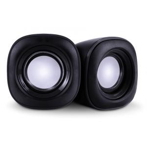 POWERTECH ηχεία Essential sound PT-844, 2x 3W, 3.5mm, μαύρα | Συνοδευτικά PC | elabstore.gr