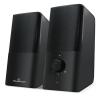POWERTECH ηχεία Premium sound PT-847, 2x 3W, 3.5mm, μαύρα | Συνοδευτικά PC | elabstore.gr