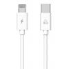POWERTECH Καλώδιο USB Type-C σε Lightning PTR-0092, 20W 3A, 1m, λευκό | Αξεσουάρ κινητών | elabstore.gr