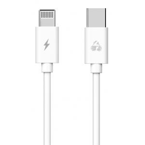 POWERTECH Καλώδιο USB Type-C σε Lightning PTR-0092, 20W 3A, 1m, λευκό | Αξεσουάρ κινητών | elabstore.gr