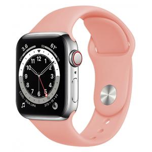 ROCKROSE band σιλικόνης Rough Jade για Apple Watch 42/44mm, ροζ | Mobile Συσκευές | elabstore.gr