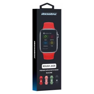 ROCKROSE band σιλικόνης Rough Jade για Apple Watch 42/44mm, κόκκινο | Mobile Συσκευές | elabstore.gr