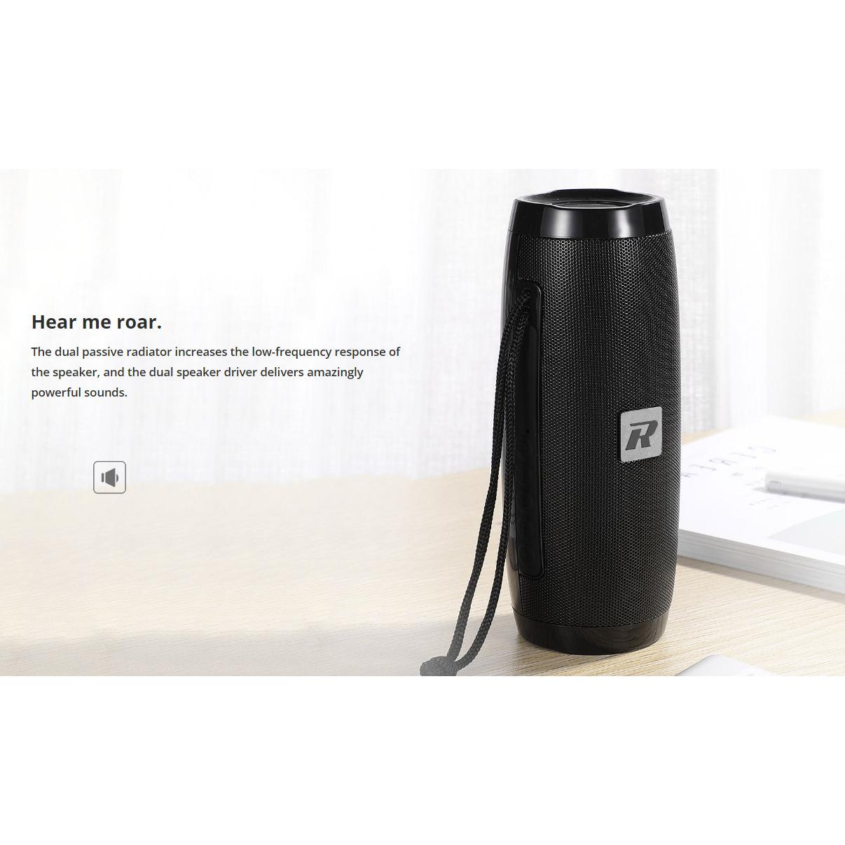 ROCKROSE φορητό ηχείο Roar D5, 2x 5W, Bluetooth, 1200mAh, μαύρο | eLabstore.gr ROCKROSE φορητό ηχείο Roar D5, 2x 5W, Bluetooth, 1200mAh, μαύρο | Εικόνα & Ήχος | elabstore.gr