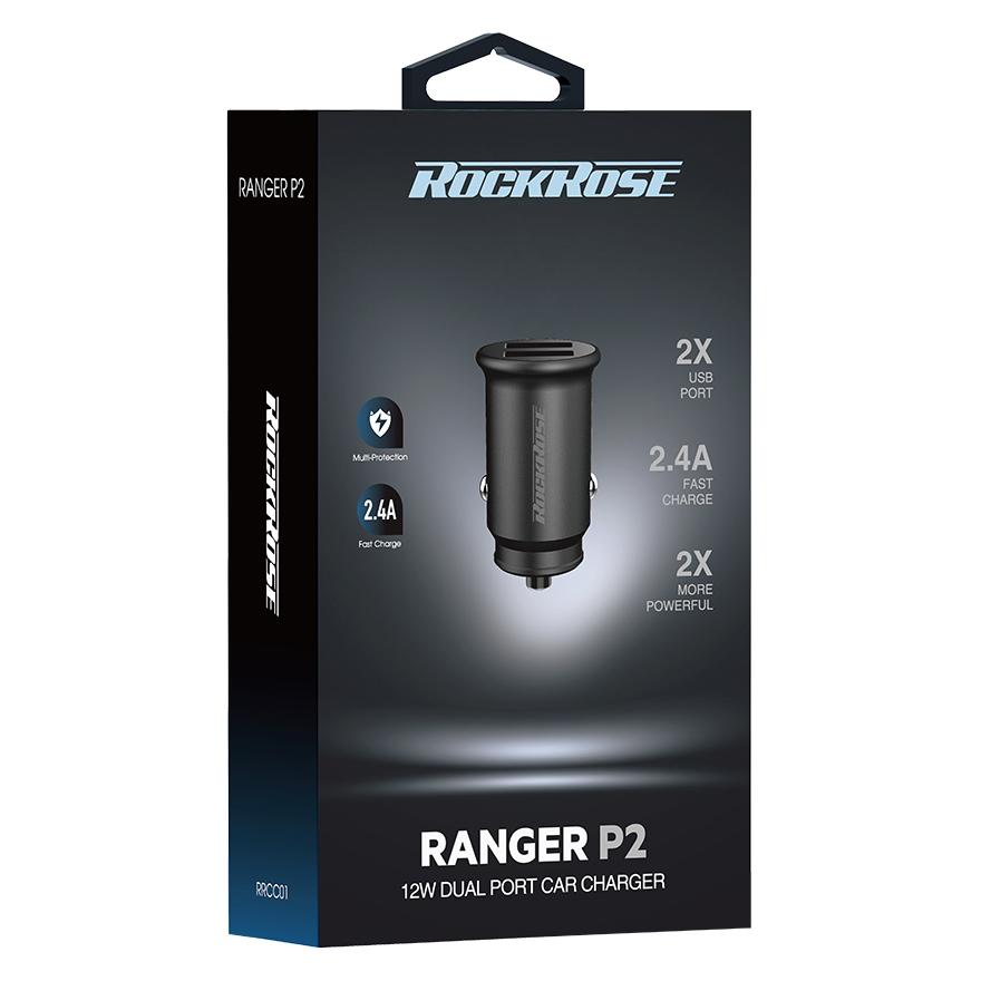 ROCKROSE φορτιστής αυτοκινήτου Ranger P2, 2x USB, 12W, 2.4A, μαύρος | eLabstore.gr ROCKROSE φορτιστής αυτοκινήτου Ranger P2, 2x USB, 12W, 2.4A, μαύρος | Αξεσουάρ κινητών | elabstore.gr