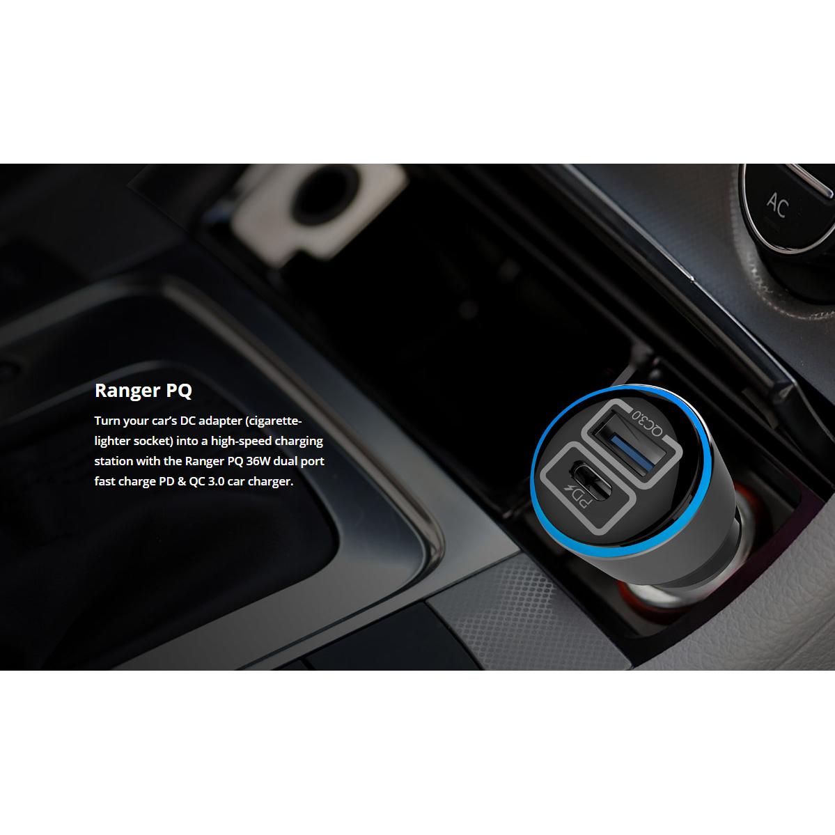ROCKROSE φορτιστής αυτοκινήτου Ranger PQ, 2x USB, 36W, 3A, μαύρος | eLabstore.gr ROCKROSE φορτιστής αυτοκινήτου Ranger PQ, 2x USB, 36W, 3A, μαύρος | Αξεσουάρ κινητών | elabstore.gr