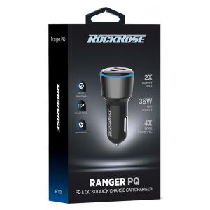 ROCKROSE φορτιστής αυτοκινήτου Ranger PQ, 2x USB, 36W, 3A, μαύρος | eLabstore.gr ROCKROSE φορτιστής αυτοκινήτου Ranger PQ, 2x USB, 36W, 3A, μαύρος | Αξεσουάρ κινητών | elabstore.gr