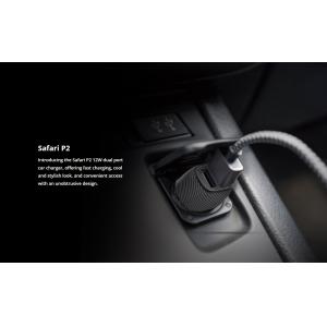 ROCKROSE φορτιστής αυτοκινήτου Safari P2, 2x USB, 12W, 2.4A, μαύρο | Αξεσουάρ κινητών | elabstore.gr