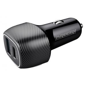 ROCKROSE φορτιστής αυτοκινήτου Safari PQ, 2x USB, 3.0, 36W, 3A, μαύρος | Αξεσουάρ κινητών | elabstore.gr