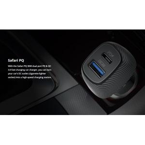ROCKROSE φορτιστής αυτοκινήτου Safari PQ, 2x USB, 3.0, 36W, 3A, μαύρος | Αξεσουάρ κινητών | elabstore.gr