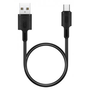 ROCKROSE καλώδιο USB σε USB Type-C Beta AC Mini, 2.4A 12W, 30cm, μαύρο | Αξεσουάρ κινητών | elabstore.gr