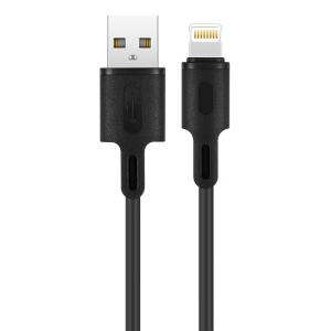 ROCKROSE καλώδιο USB σε Lightning Beta AL, 2.4A 12W, 1m, μαύρο | Αξεσουάρ κινητών | elabstore.gr