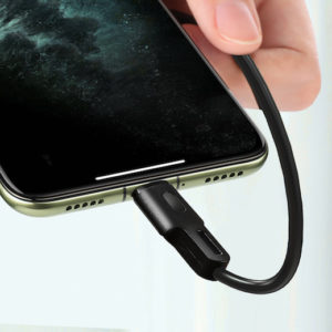 ROCKROSE καλώδιο USB σε Lightning Beta AL Mini, 2.4A 12W, 30cm, μαύρο | Αξεσουάρ κινητών | elabstore.gr
