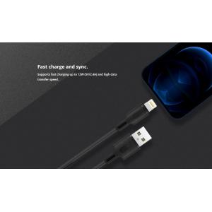 ROCKROSE καλώδιο USB σε Micro USB Beta AM, 2.4A 12W, 1m, μαύρο | Αξεσουάρ κινητών | elabstore.gr