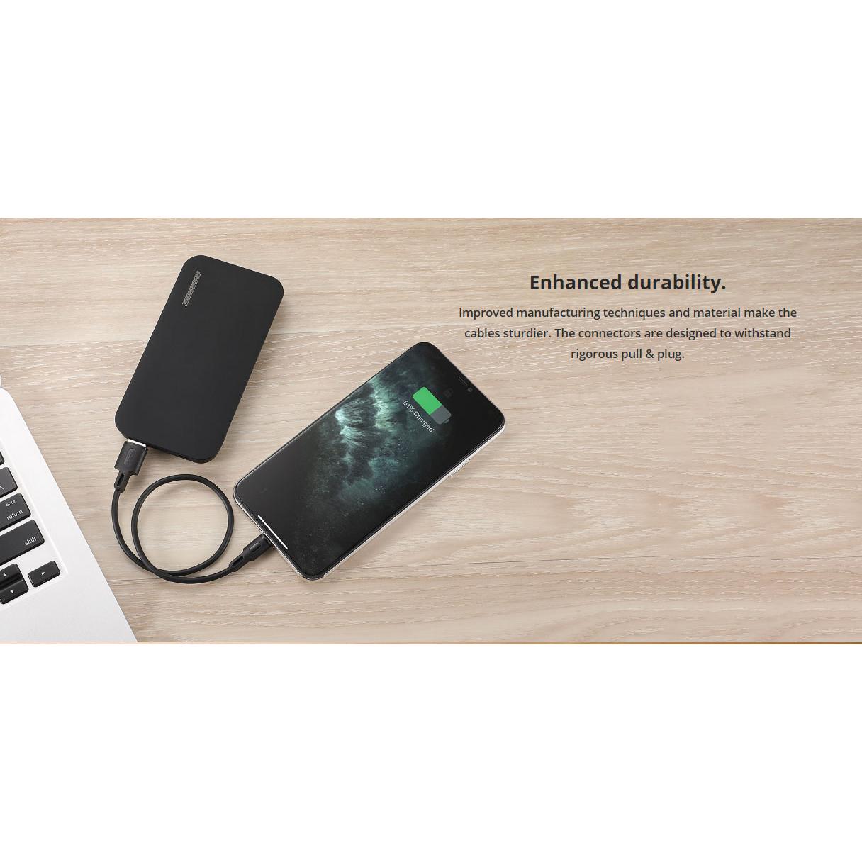 ROCKROSE καλώδιο USB σε Micro USB Beta AM Mini, 2.4A 12W, 30cm, μαύρο | eLabstore.gr ROCKROSE καλώδιο USB σε Micro USB Beta AM Mini, 2.4A 12W, 30cm, μαύρο | Αξεσουάρ κινητών | elabstore.gr