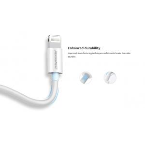 ROCKROSE καλώδιο USB σε USB Type-C Zeta AM, 2.4A 12W, 1m, λευκό | Αξεσουάρ κινητών | elabstore.gr