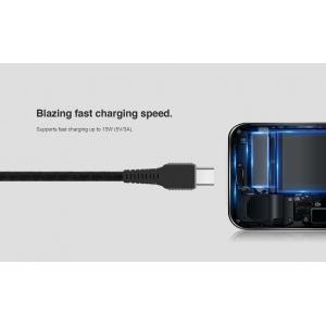 ROCKROSE καλώδιο USB σε Micro/Type-C/Lightning Cobra Pro, 1.2m, μαύρο | Αξεσουάρ κινητών | elabstore.gr