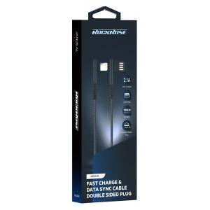 ROCKROSE καλώδιο USB σε Lightning Janus AL, 2.1A, 1m, μαύρο | eLabstore.gr ROCKROSE καλώδιο USB σε Lightning Janus AL, 2.1A, 1m, μαύρο | eLabstore.gr