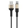ROCKROSE καλώδιο USB σε Micro USB Acacia AM, 2.4A 12W, 1m, χρυσό-μαύρο | Αξεσουάρ κινητών | elabstore.gr