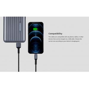 ROCKROSE καλώδιο USB σε USB Type-C Armour AC, 2.4A 15W, 1m, μαύρο-μπλε | eLabstore.gr ROCKROSE καλώδιο USB σε USB Type-C Armour AC, 2.4A 15W, 1m, μαύρο-μπλε | Αξεσουάρ κινητών | elabstore.gr