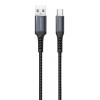 ROCKROSE καλώδιο USB σε USB Type-C Powerline AC, 3A 15W, 1m, μαύρο-μπλε | Αξεσουάρ κινητών | elabstore.gr
