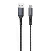 ROCKROSE καλώδιο USB σε Micro USB Powerline AM, 3A 15W, 1m, μαύρο-μπλε | Αξεσουάρ κινητών | elabstore.gr
