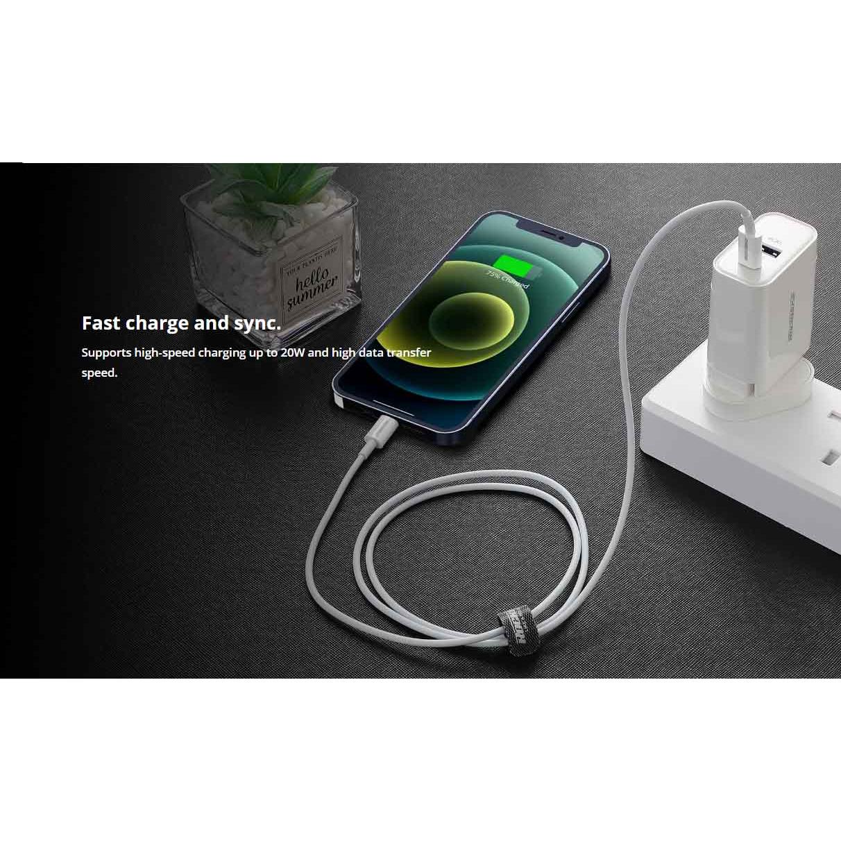 ROCKROSE καλώδιο USB σε Lightning IVORY AL, 2.4A 12W, 1m, λευκό | eLabstore.gr ROCKROSE καλώδιο USB σε Lightning IVORY AL, 2.4A 12W, 1m, λευκό | Αξεσουάρ κινητών | elabstore.gr