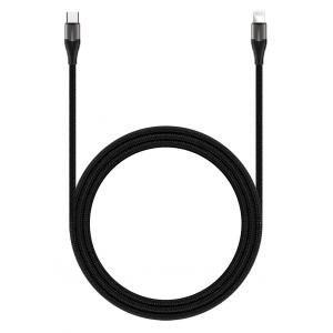 ROCKROSE καλώδιο Type-C σε Lightning Knight CL, 18W, 1m, μαύρο-γκρι | Αξεσουάρ κινητών | elabstore.gr